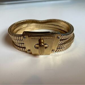 Beautiful vintage Henri Bendel gold-tone bracelet for sale. Great condition.